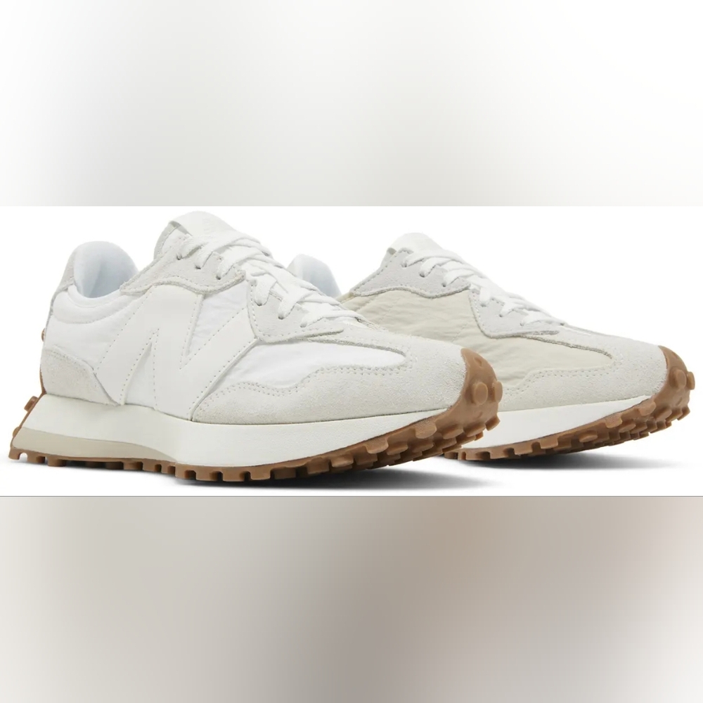 New Balance 327 White Gum Sneakers